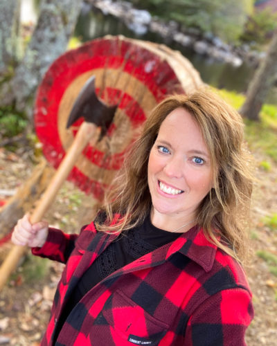 Suzy Atwood Wildly Inspired Axe Thrower